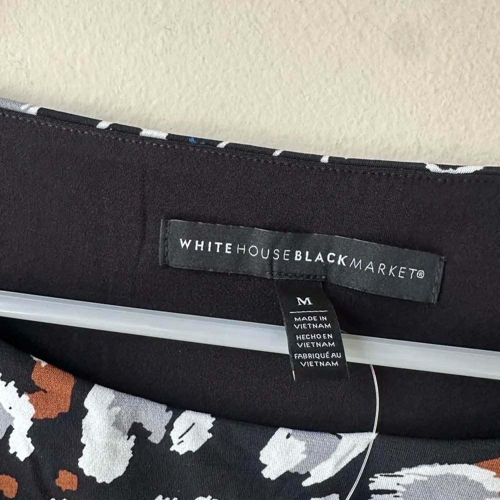 Chic Black and White Patterned Women's Top - Picture 6 of 9